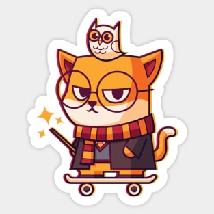 CatSoki CatWizard Sticker